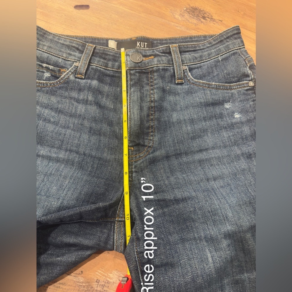 Kut from the Kloth• Cigarette Slim•REESE FAB AB• Straight Leg• Raw Hem• Size 0 - Picture 10 of 14